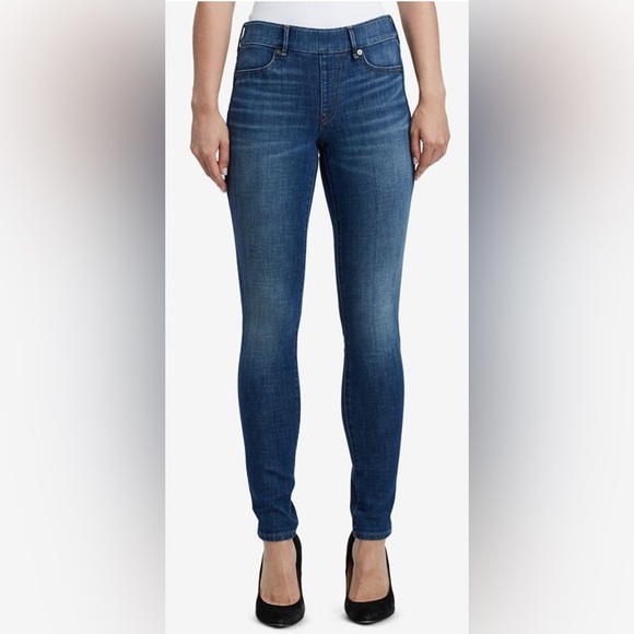 True Religion legging basic all over natural stretch trendy blue denim jeans 28 - Picture 1 of 5